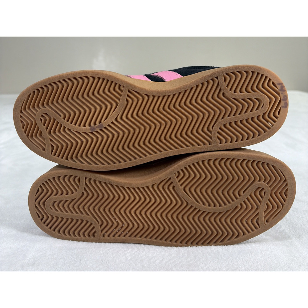 Adidas Campus 00s Womens 8.5 Black Pink Gum Sole Suede Sneakers Casual Charity - Picture 10 of 12
